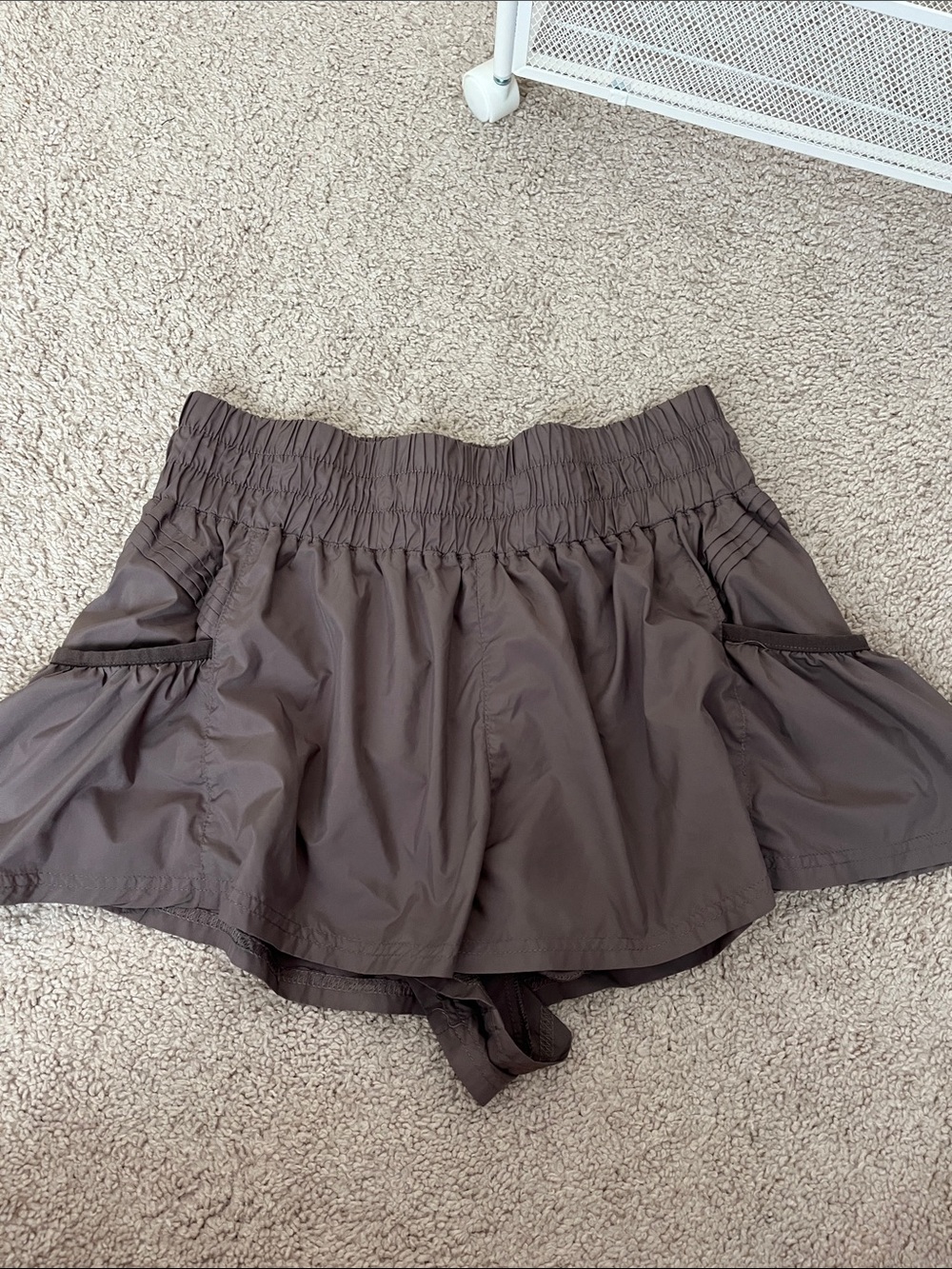 FP Movement by Free People Taupe Athletic Drawstring Shorts